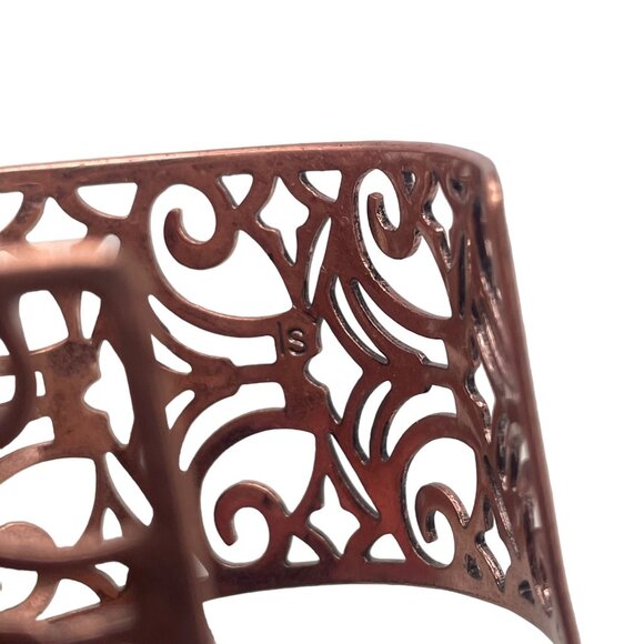 Lia Sophia Copper Filigree Cuff Bracelet - Picture 7 of 7